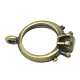 Tibetan Style Metal Alloy Diamond Ring Charms X-PALLOY-A15503-AB-NF-2
