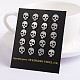 Skull 304 Stainless Steel Ear Studs EJEW-F0075-027P-2