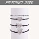3 Stück 3 Style 430 Edelstahl-Armbänder mit Herzgliedern im Set JB726A-3