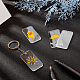 BENECREAT DIY Transparent Acrylic Keychain Clasps Making Kits DIY-BC0001-68-6