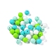 Perles focales rondes en silicone écologique de qualité alimentaire SIL-F003-01E-1