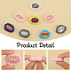 CHGCRAFT 18Pcs 9 Style Cloud with Word Food Grade Eco-Friendly Silicone Beads SIL-CA0002-76-5