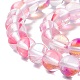 Chapelets de perles en pierre de lune synthétique G-E573-02B-26-3