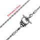 316 Stainless Steel Rope Chain Necklaces NJEW-M176-10-A-1