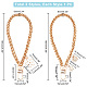 AHANDMAKER 2 Pcs Wristlet Chain Strap FIND-GA0002-37-2