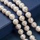 Hebras de perlas keshi de perlas barrocas naturales PEAR-Q004-36-4