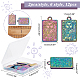 CHGCRAFT 12Pcs 6 Style Tarot Card Charms Rack Plating Rainbow Color Tarot Charms Bulk Rectangle Alloy Charm Pendants for Personalized Jewelry Making FIND-CA0004-52-2