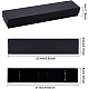 Benecreat 12 упаковка 22.4x5.5x3 см черные ожерелья коробки для браслетов прямоугольная черная картонная шкатулка для драгоценностей с бархатным наполнением для юбилеев CBOX-BC0001-14-2