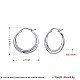 925 Sterling Silver Hoop Earrings EJEW-BB30628-7