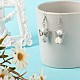 Fairy Natural & Synthetic Howlite Dangle Earring for Girl Women EJEW-JE04655-2