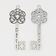 Tibetan Style Alloy Big Skeleton Key Pendants LF9750Y-NF-1