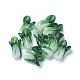 手作りランプワークビーズ  白菜  グリーン  19~21x12~14mm  穴：1.6mm LAMP-L075-092E-2