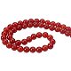 PandaHall Elite Natural Carnelian Bead Strands For Jewelry Making (1 Strands) Round G-PH0028-8mm-15-5