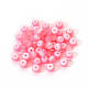 50pcs perles de résine à rayures transparentes RESI-YW0001-02F-1