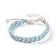 Korean Waxed Polyester Cord Braided Bracelets BJEW-JB04180-2