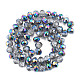 Fili di perle di vetro elettrolitico trasparente crackle EGLA-T008-028-B01-3
