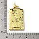 Brass Micro Pave Cubic Zirconia Pendants with Enamel KK-H458-03G-21-3
