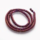 Electroplated Non-magnetic Synthetic Hematite Bead Strand G-E498-13-2
