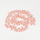 Brins de perles de verre en forme de larme à facettes X-GLAA-J068-01-2