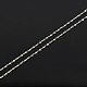 Trendige Unisex-Halsketten aus rhodiniertem 925-Sterlingsilber STER-M034-A-19-2