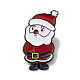 クリスマステーマのエナメルピン  バックパック衣類用ガンメタル合金ブローチ  サンタクロース  30x17x1mm XMAS-R001-04G-1