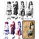 Globleland Girl Clear Stamps Silikon transparentes Stempelset für Einladungen DIY-WH0167-57-0406-1
