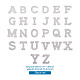 Alphabet Resin Rhinestone Patches DIY-TAC0005-45A-8