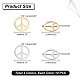 UNICRAFTALE 20pcs 2 Colors Peace Sign Pendants 201 Stainless Steel Charms Hypoallergenic Hollow Pendants for DIY Jewelry Making STAS-UN0032-02-6