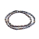 Chapelets de perles en verre électroplaqué EGLA-J149-A-6mm-FR06-2