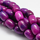 Dyed Natural Jade Beads Strands G-K055-01-1