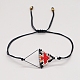 Rhombus Loom Muster Miyuki Saatperlen Armbänder für Frauen BJEW-C011-36C-2