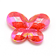 Transparent Crackle Acrylic Beads CACR-S007-01G-2