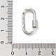 Кольца для ключей из латуни с микропаве и прозрачным цирконием KK-M293-49P-3