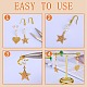 10 Pairs Brass Micro Pave Clear Cubic Zirconia Earring Hooks ZIRC-SZ0005-20-4