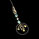 Grandes décorations pendantes en laiton HJEW-M005-01G-02-3