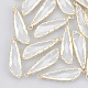 Brass Glass Pendants KK-T035-52-1
