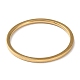 Placcatura ionica (ip) 304 anello da dito semplice a fascia semplice in acciaio inossidabile per donna uomo RJEW-F152-05-3