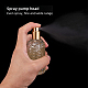 Gorgecraft 2pcs 50ml vaporisateur en verre épais rechargeable clair atomiseur vide bouteilles de parfum bouteilles d'échantillons de grande capacité or argent 4pcs entonnoir en plastique compte-gouttes DIY-GF0001-24-5