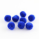 DIYドールクラフトポンポン糸ポンポンボール  ブルー  10mm  約2000個/袋 AJEW-S006-10mm-11-1