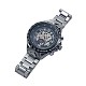 合金の腕時計ヘッド機械式時計  ステンレス製の時計バンド付き  ステンレス鋼色  220x18mm  ウォッチヘッド：57x47.5x17mm  ウオッチフェス：35mm WACH-L044-05P-2