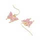 Rhinestone della lega orecchini pendenti&nbsp;EJEW-JE06221-5