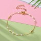 Bracelets de perles de verre à facettes BJEW-JB05853-03-5