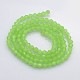 Faceted Bicone Imitation Jade Glass Beads Strands EGLA-P017-02-2