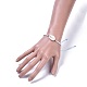 Verstellbare Glasperlen geflochtene Perlen Armbänder BJEW-JB04284-M-6