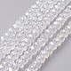 Electroplate Glass Beads Strands EGLA-F124-FR-B11-1