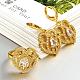 Real 18K Gold Plated Brass Cubic Zirconia Jewelry Sets SJEW-BB05720-G-2