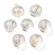 Placage uv perles acryliques irisées arc-en-ciel OACR-A014-02A-1
