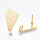 Brass Stud Earring Findings KK-T038-260G-1