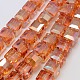 Pearl Luster Plated Crystal Glass Beads Strands EGLA-F016-B02-1