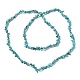 Kunsttürkisfarbenen Perlen Stränge G-D283-3x5-10-01-2